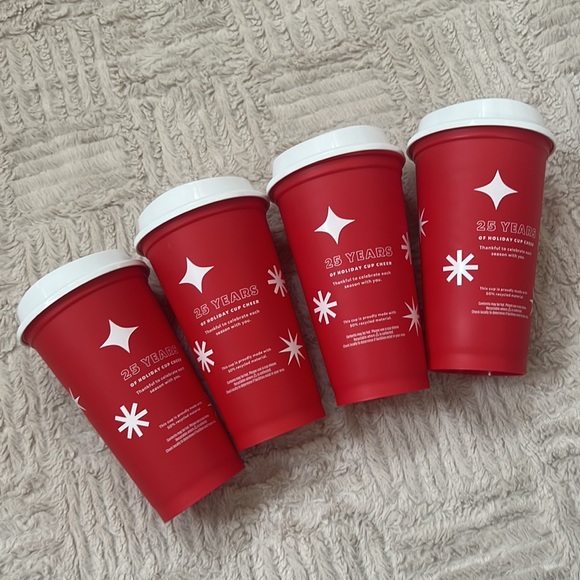 Starbucks limited edition holiday cup set of 4, new condition never used - Picture 4 of 16